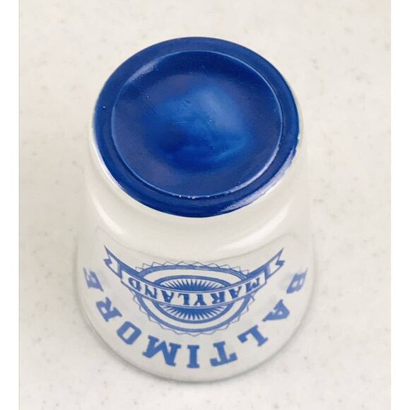 SHOT GLASS -- BALTIMORE MARYLAND - Blue Shooter Jigger - Picture 5 of 6
